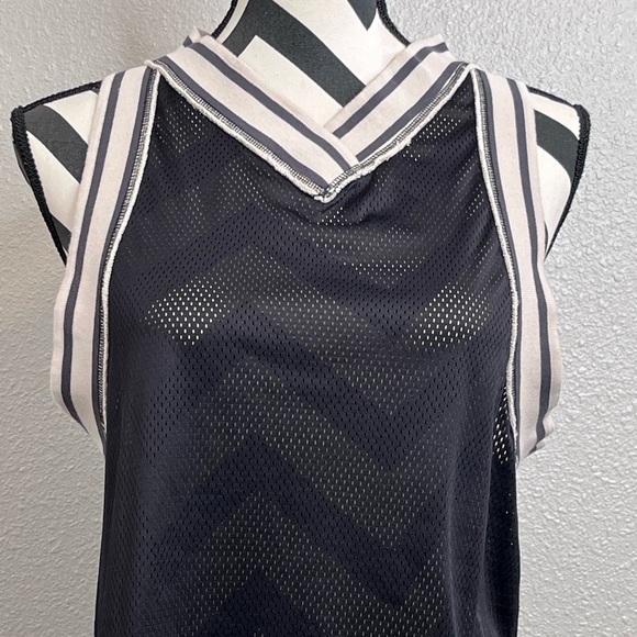 Free People Movement Off The Court Tennis Prep Sporty Sheer Mesh Tank Top - Picture 5 of 13